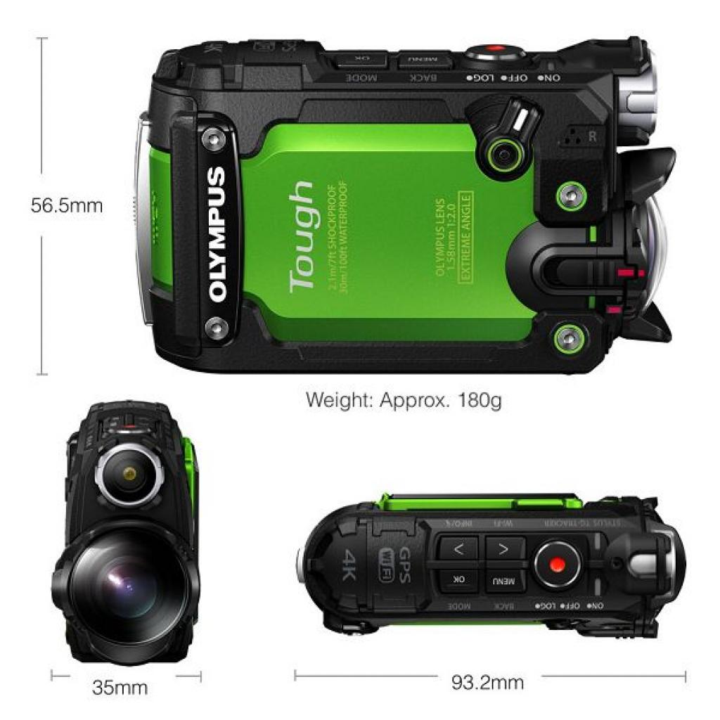 Екшн-камера Olympus TG-Tracker Green (Waterproof - 30m; Wi-Fi; GPS) (V104180EE000)