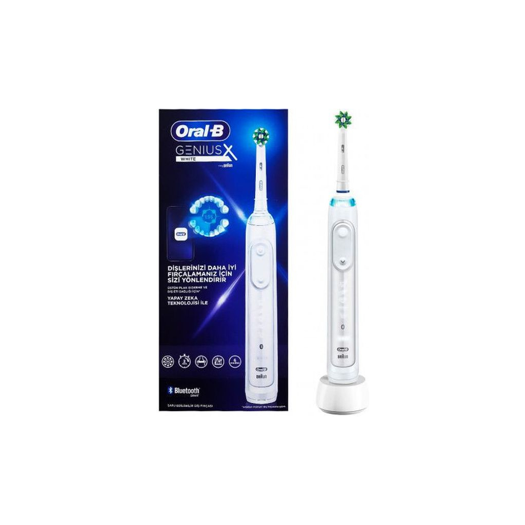 Електрична зубна щітка Oral-B Genius X/D706.513.6X White
