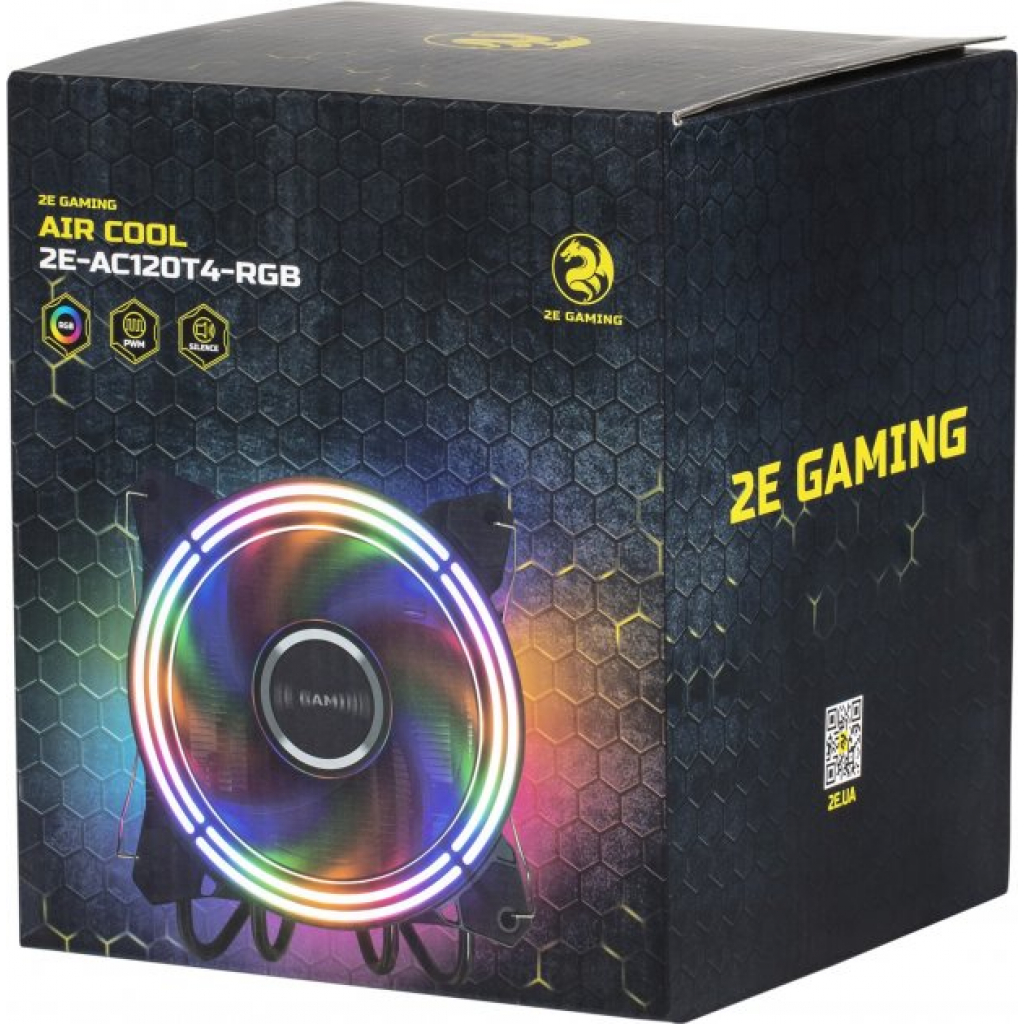 Кулер до процесора 2E GAMING AIR COOL (2E-AC120T4-RGB)