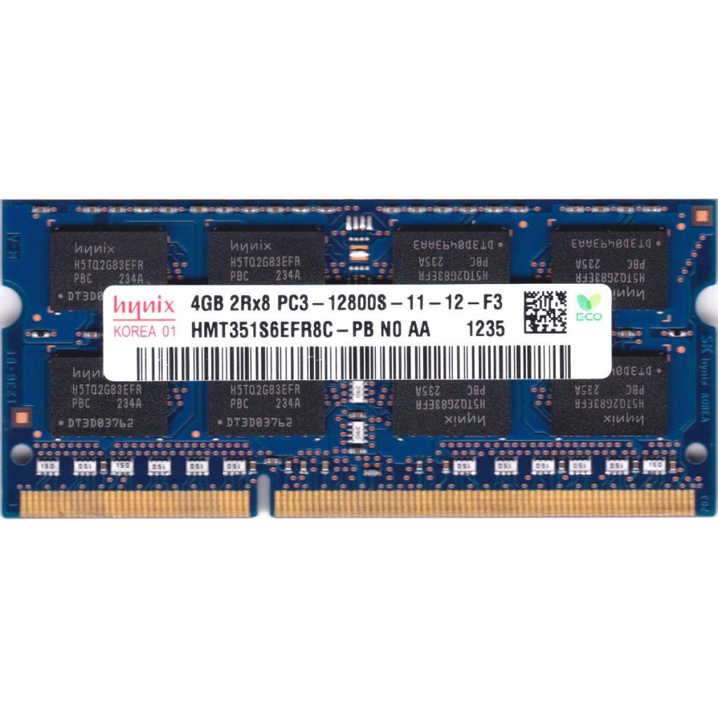 Модуль пам'яті для ноутбука SoDIMM DDR3 4GB 1600 MHz Hynix (HMT351S6EFR8C-PB)