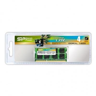 Модуль пам'яті для ноутбука SoDIMM DDR3L 4GB 1600 MHz Silicon Power (SP004GLSTU160N02)