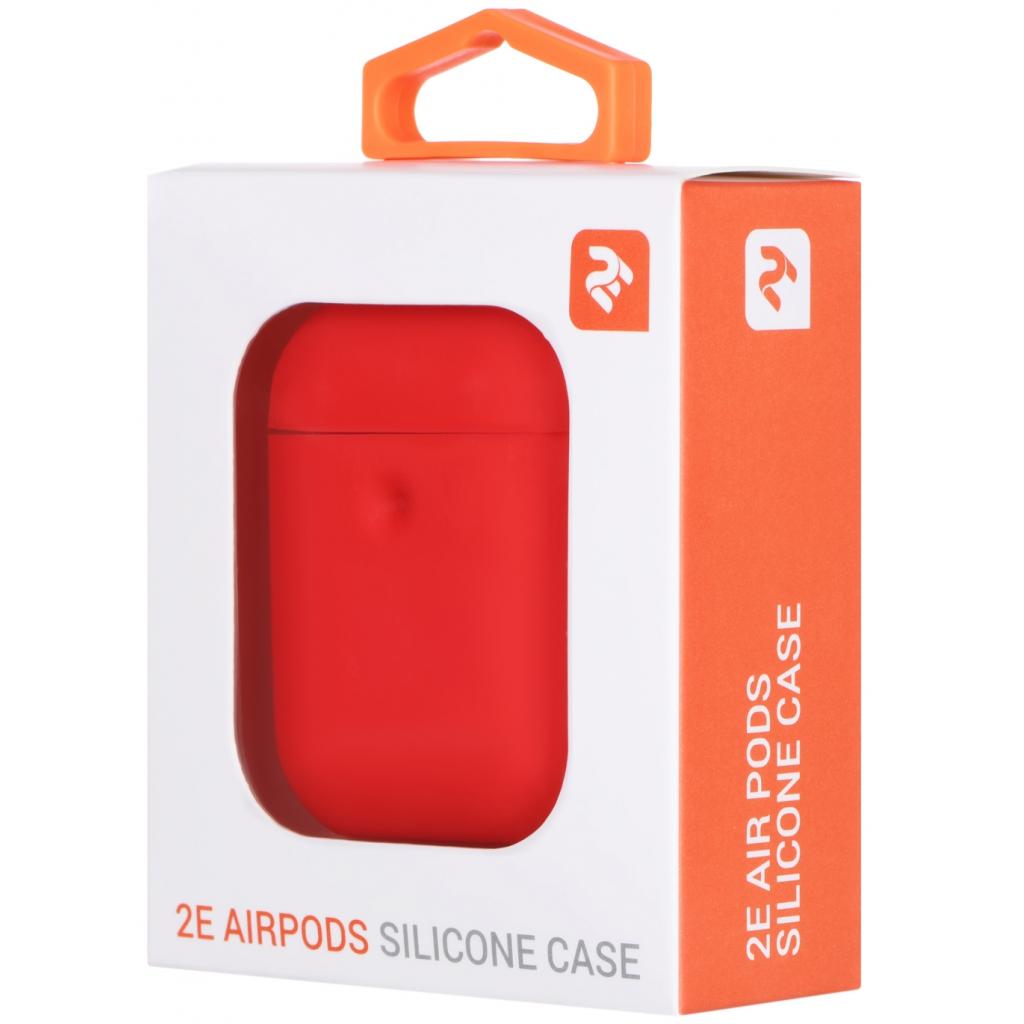 Чохол для навушників 2E для Apple AirPods Pure Color Silicone 3.0 мм Red (2E-AIR-PODS-IBPCS-3-RD)