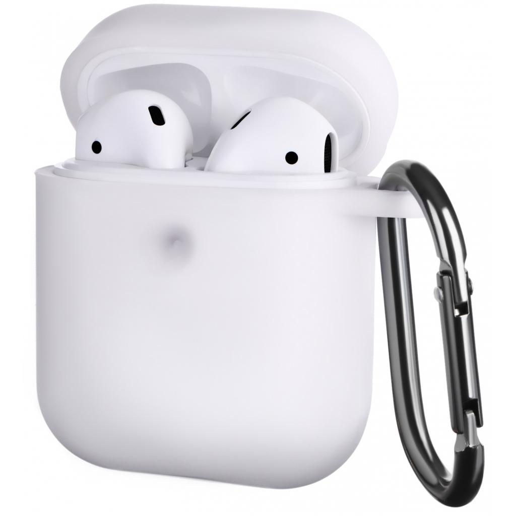 Чохол для навушників 2E для Apple AirPods Pure Color Silicone 3.0 мм Star White (2E-AIR-PODS-IBPCS-3-WT)