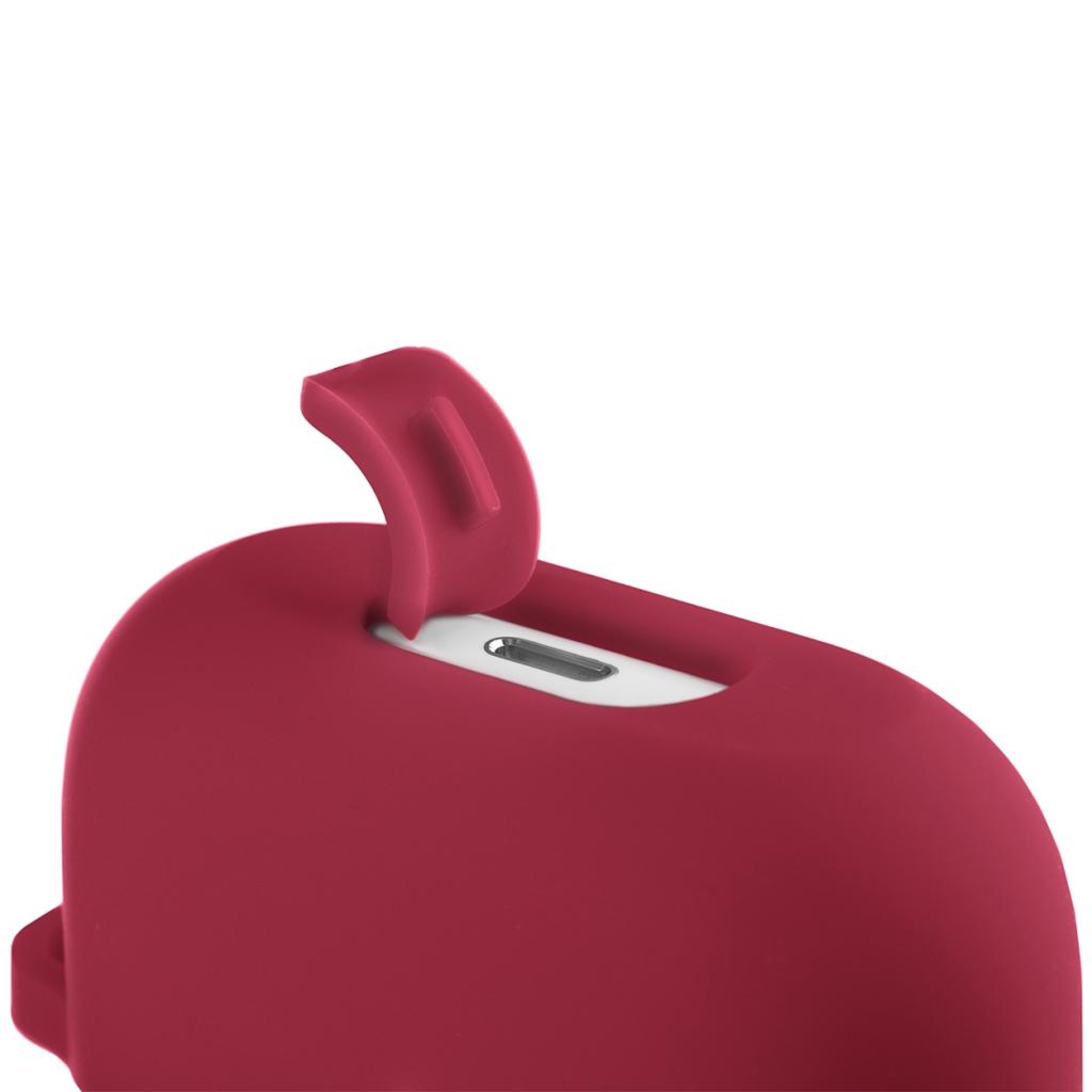 Чохол для навушників 2E для Apple AirPods Pro Pure Color Silicone 2.5 мм Cherry red (2E-PODSPR-IBPCS-2.5-CHR)