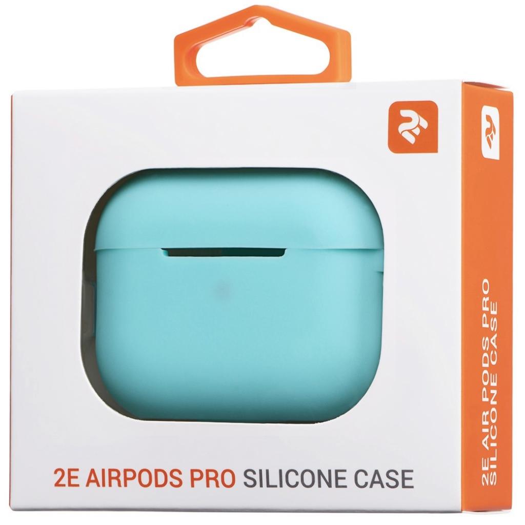 Чохол для навушників 2E для Apple AirPods Pro Pure Color Silicone 2.5 мм Mint (2E-PODSPR-IBPCS-2.5-MT)