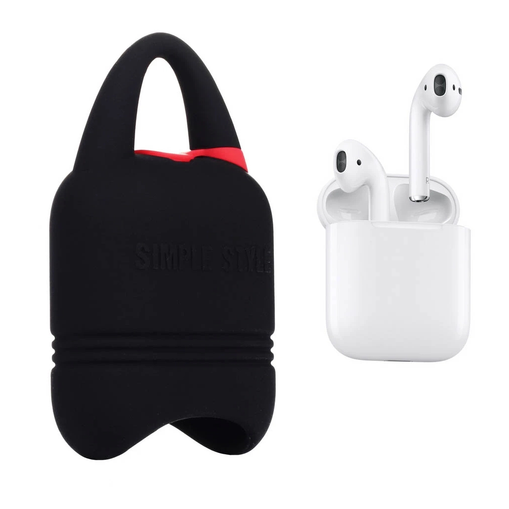 Чохол для навушників Kindon i-Smile для Apple AirPods IPH1430 Black (702346)