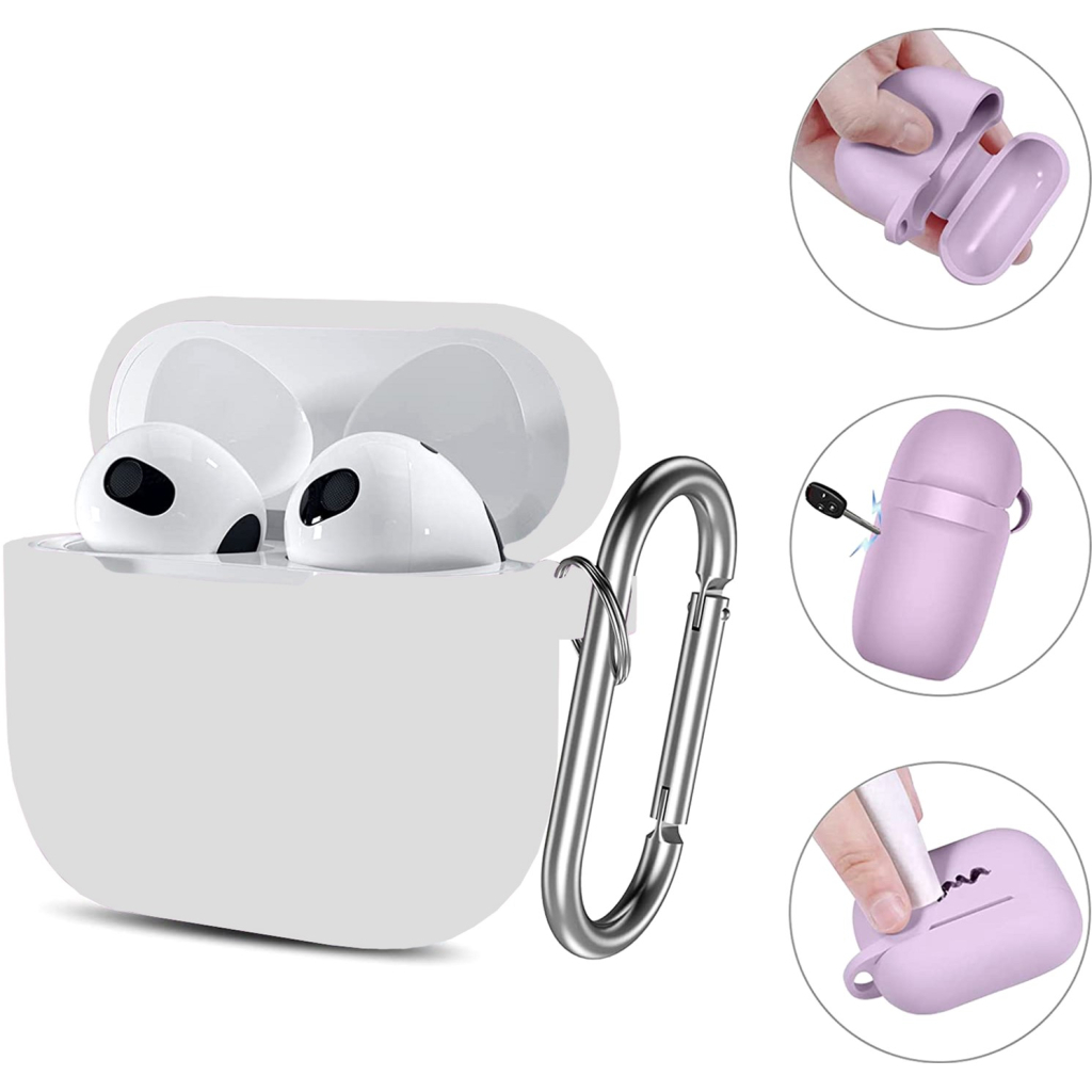 Чохол для навушників BeCover Silicon для Apple AirPods (3nd Gen) White (707184)