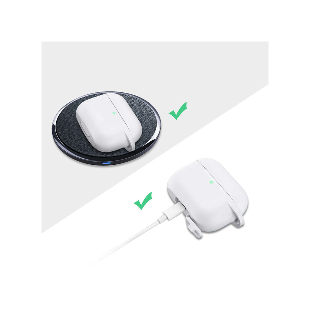 Чохол для навушників BeCover Silicon для Apple AirPods Pro White (704491)