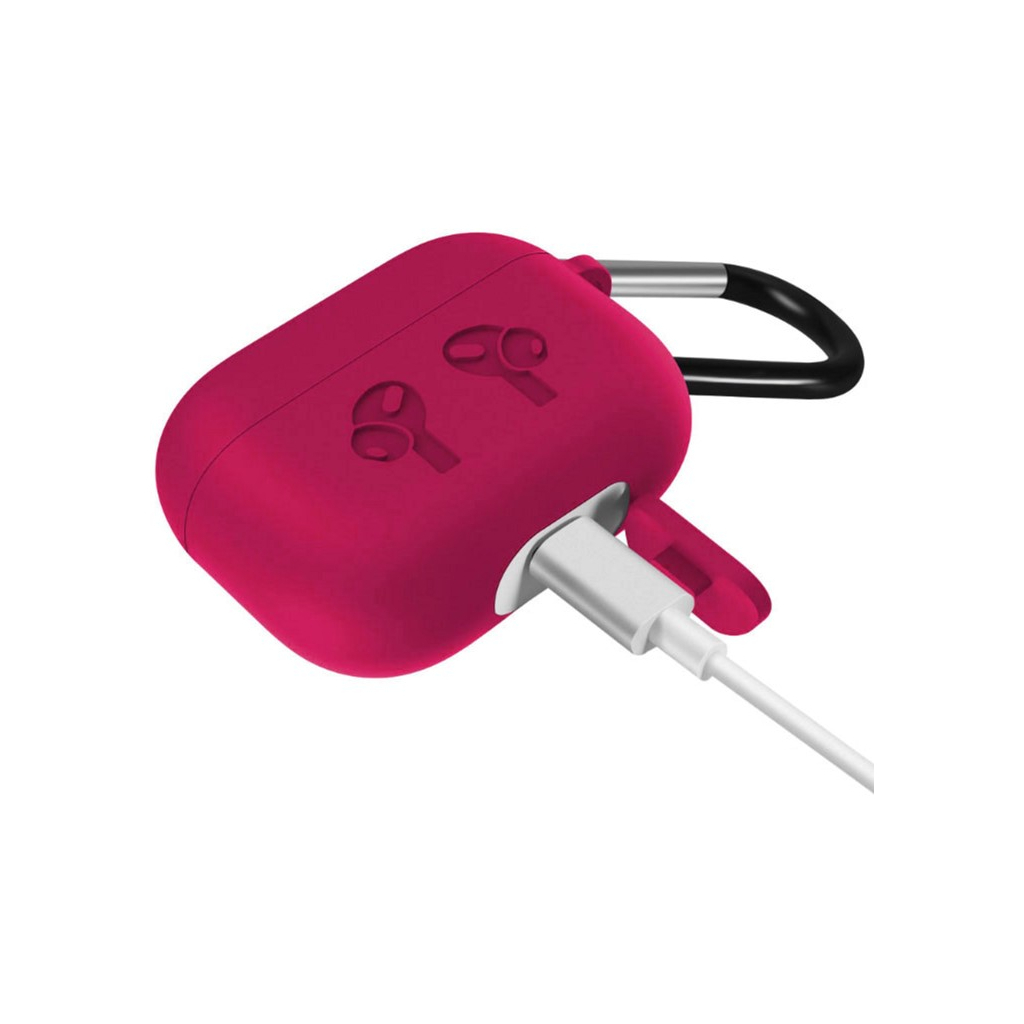 Чохол для навушників BeCover Silicon Protection для Apple AirPods Pro Rose Red (704504)