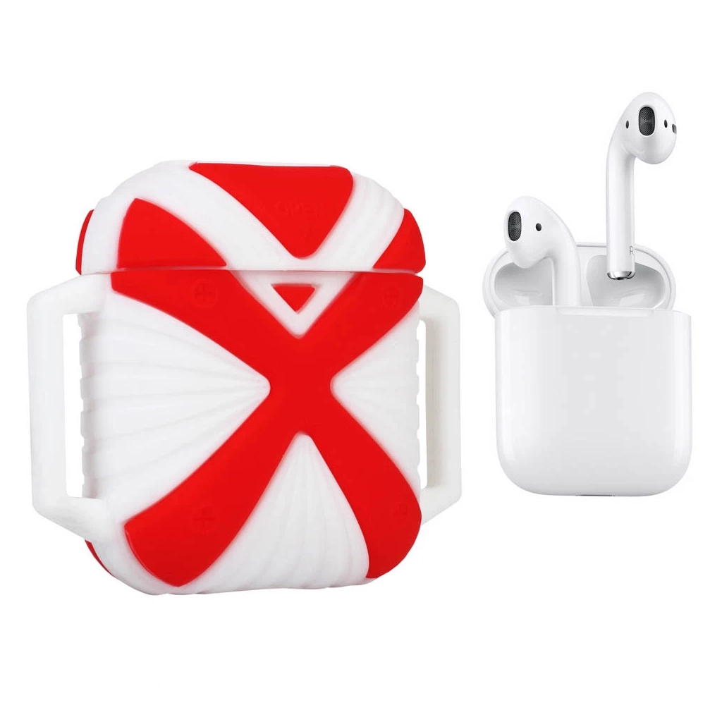 Чохол для навушників X-HuWei i-Smile для Apple AirPods IPH1443 Red+White (702334)