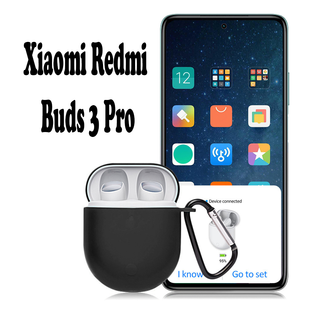 Чохол для навушників BeCover Siliconм для Xiaomi Redmi Buds 3 Pro Black (707461)
