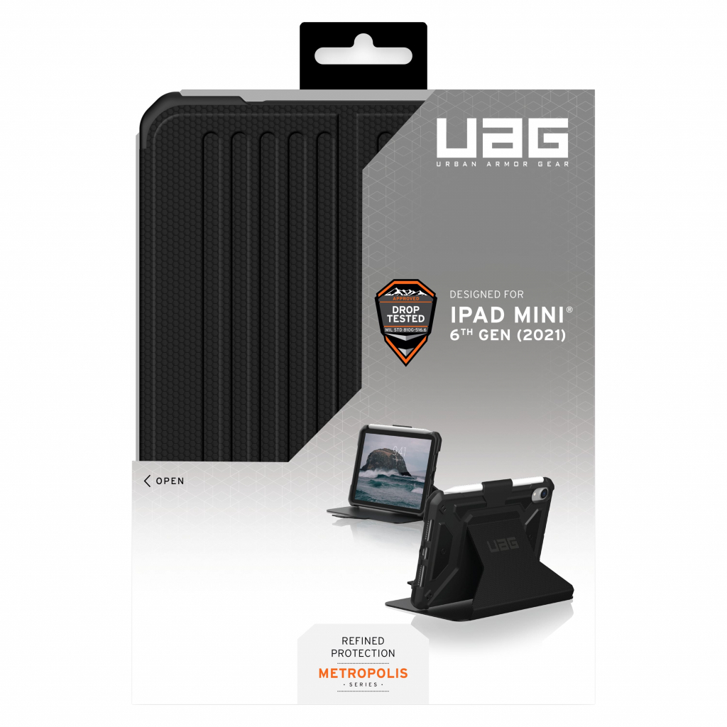 Чохол до планшета Uag Apple iPad mini (2021) Metropolis, Black (123286114040)