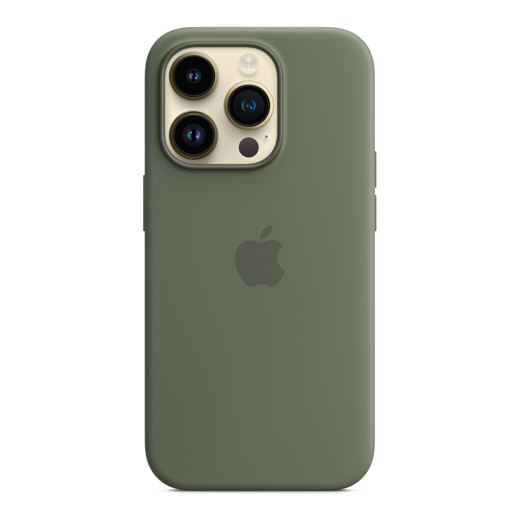 Чохол до мобільного телефона Apple iPhone 14 Pro Silicone Case with MagSafe - Olive,Model A2912 (MQUH3ZE/A)