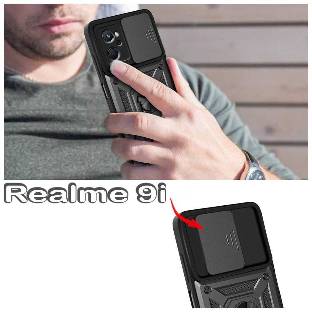 Чохол до мобільного телефона BeCover Military Realme 9i Black (709175)