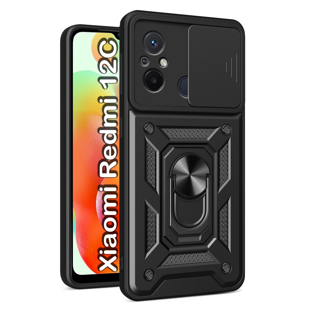 Чохол до мобільного телефона BeCover Military Xiaomi Redmi 12C Black (709165)