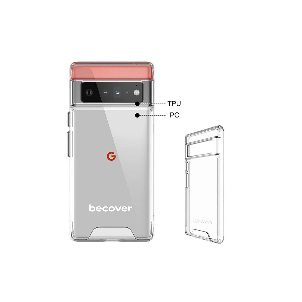 Чохол до мобільного телефона BeCover Space Case Google Pixel 6 Pro Transparancy (709356)