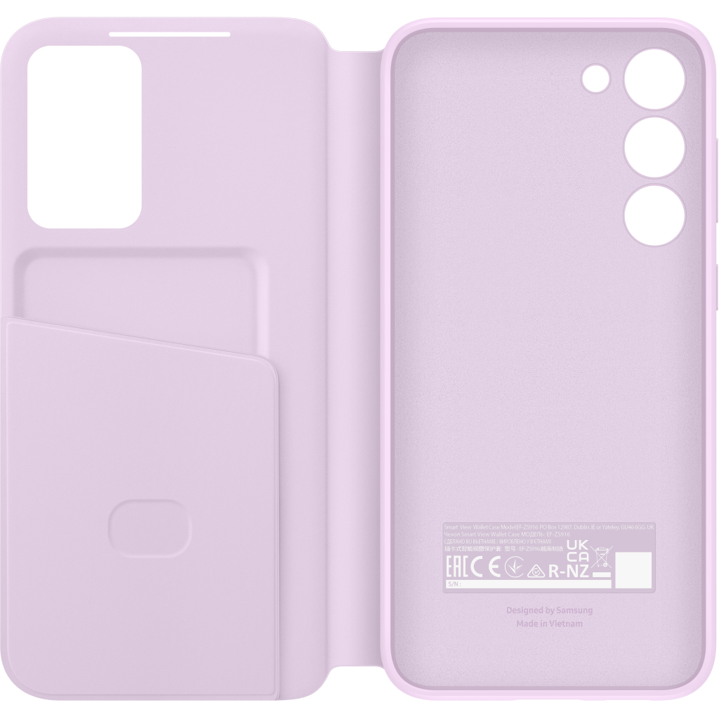 Чохол до мобільного телефона Samsung Galaxy S23 Plus Smart View Wallet Case Lilac (EF-ZS916CVEGRU)