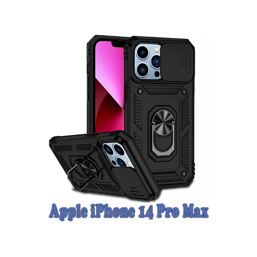 Чохол до мобільного телефона BeCover Military Apple iPhone 14 Pro Max Black (708176)