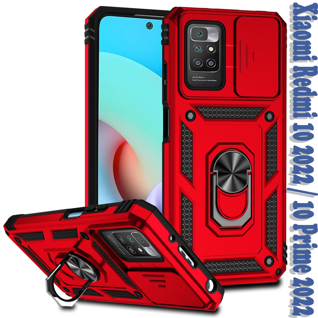 Чохол до мобільного телефона BeCover Military Xiaomi Redmi 10 2022 / 10 Prime 2022 Red (708222)