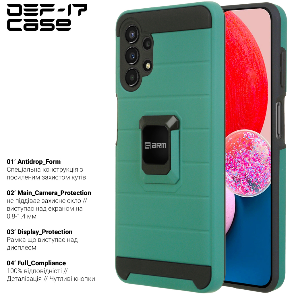 Чохол до мобільного телефона Armorstandart DEF17 case Samsung A13 (A135) Military Green (ARM61353)