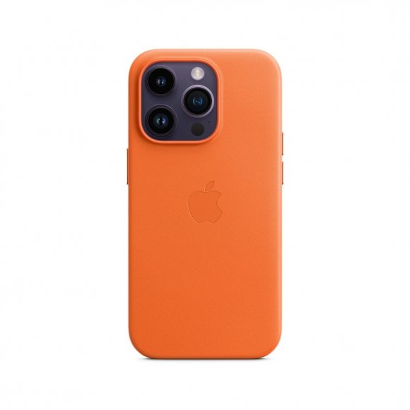 Чохол до мобільного телефона Apple iPhone 14 Pro Leather Case with MagSafe - Orange (MPPL3)