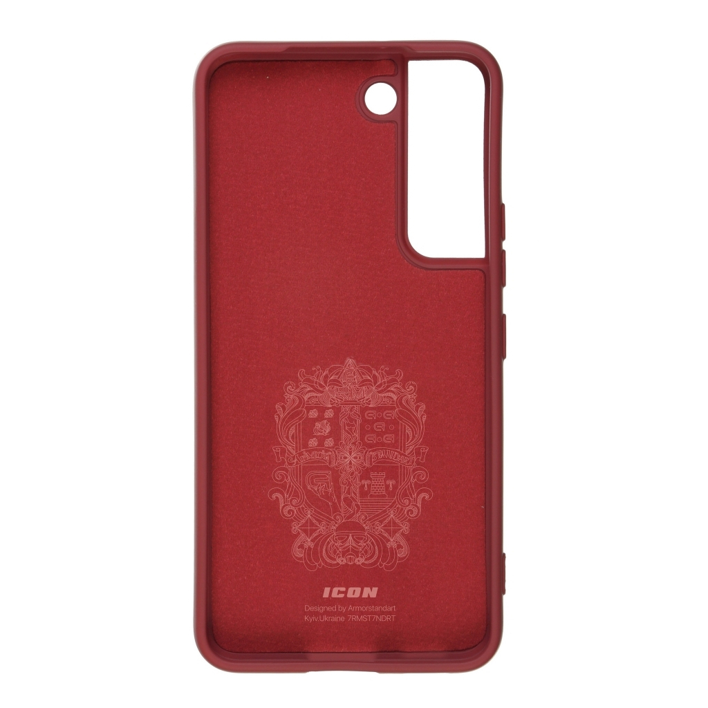 Чохол до мобільного телефона Armorstandart ICON Case Samsung S22 5G (SM-S901) Dark Red (ARM62670)