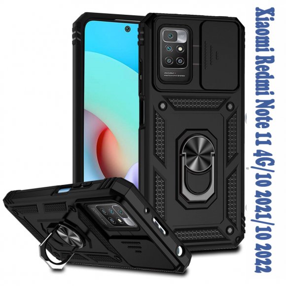 Чохол до мобільного телефона BeCover Military Xiaomi Redmi Note 11 4G/10 2021/10 2022 Black (708227)