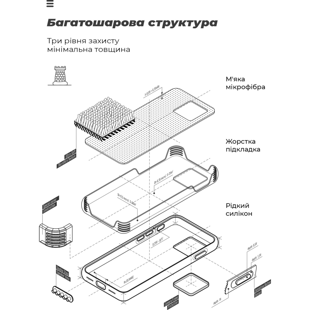 Чохол до мобільного телефона Armorstandart ICON Case Samsung A54 5G (A546) Camera cover Dark Blue (ARM66177)