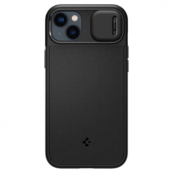 Чохол до мобільного телефона Spigen iPhone 14 Optik Armor MagFit Black (ACS05070)