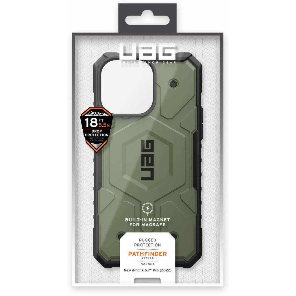 Чохол до мобільного телефона Uag Apple iPhone 14 Pro Max Pathfinder Magsafe, Olive (114055117272)