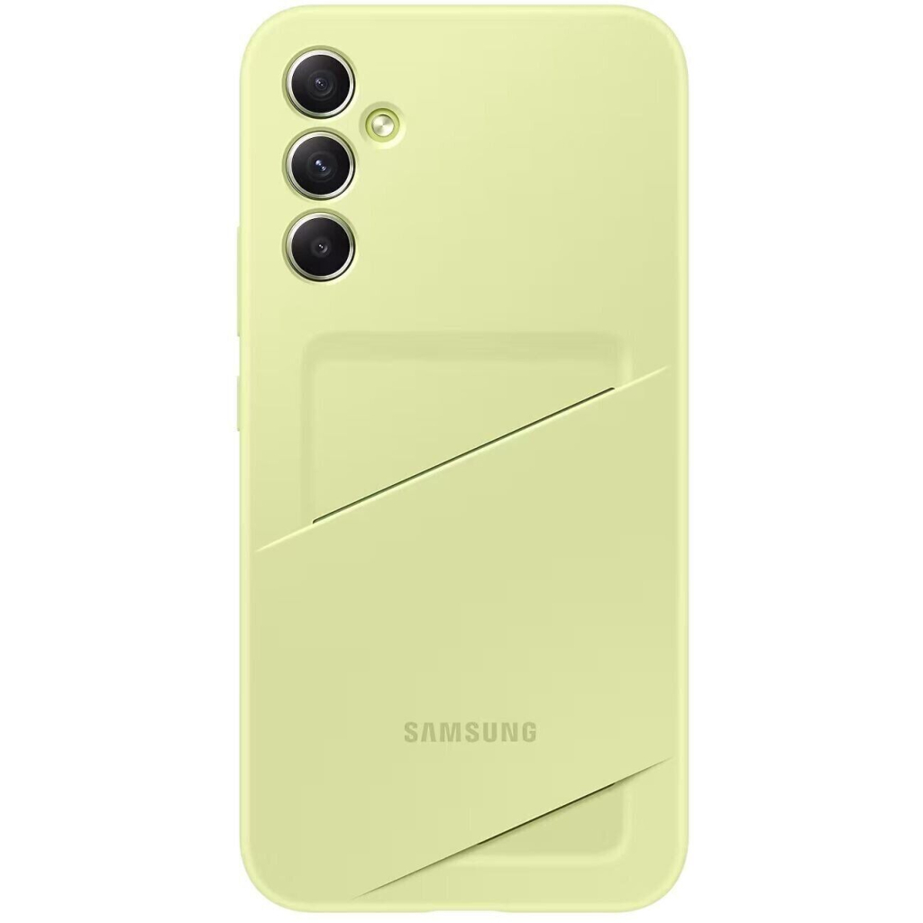 Чохол до мобільного телефона Samsung A34 Card Slot Case Lime (EF-OA346TGEGRU)