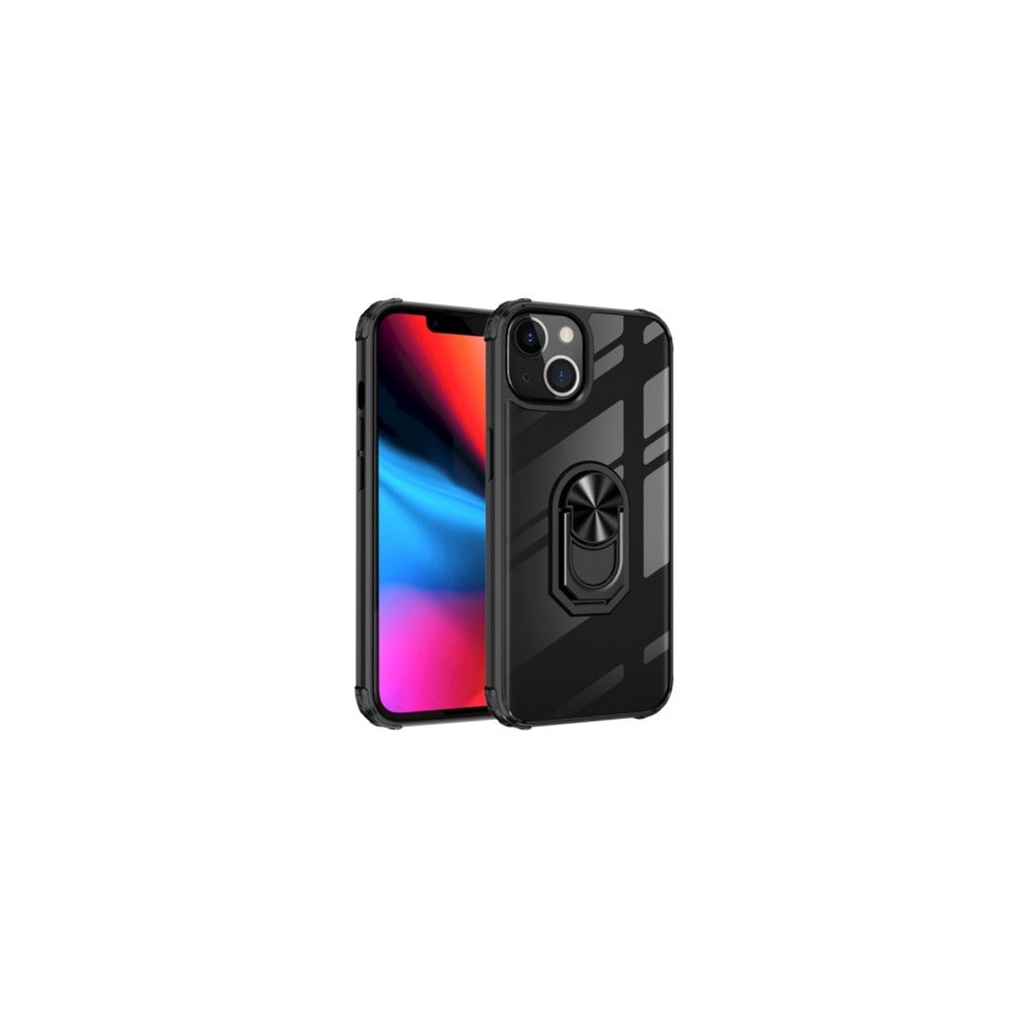 Чохол до мобільного телефона Drobak Magnetic Ring Case with Airbag Apple iPhone 11 Pro Max Black (707015)