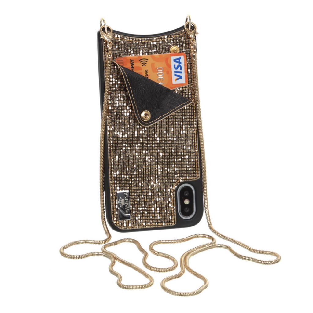 Чохол до мобільного телефона BeCover Glitter Wallet Apple iPhone X/Xs Gold (703618) (703618)