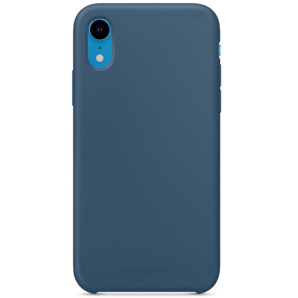 Чохол до мобільного телефона MakeFuture Silicone Case Apple iPhone XR Blue (MCS-AIXRBL)