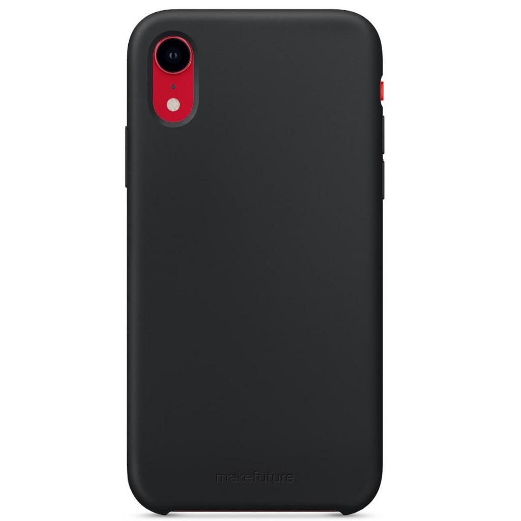 Чохол до мобільного телефона MakeFuture Silicone Case Apple iPhone XR Black (MCS-AIXRBK)