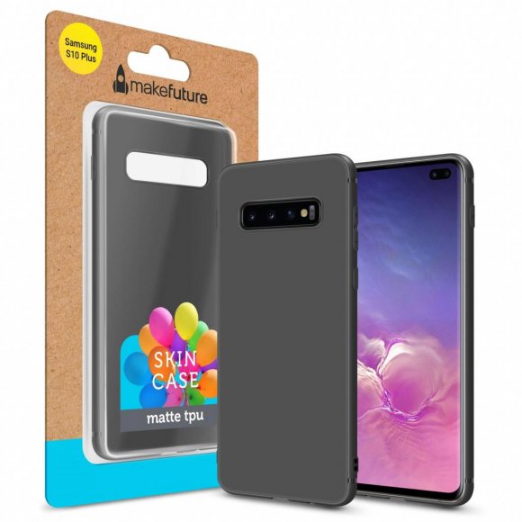 Чохол до мобільного телефона MakeFuture Skin Case Samsung S10 Plus Black (MCSK-SS10PBK)