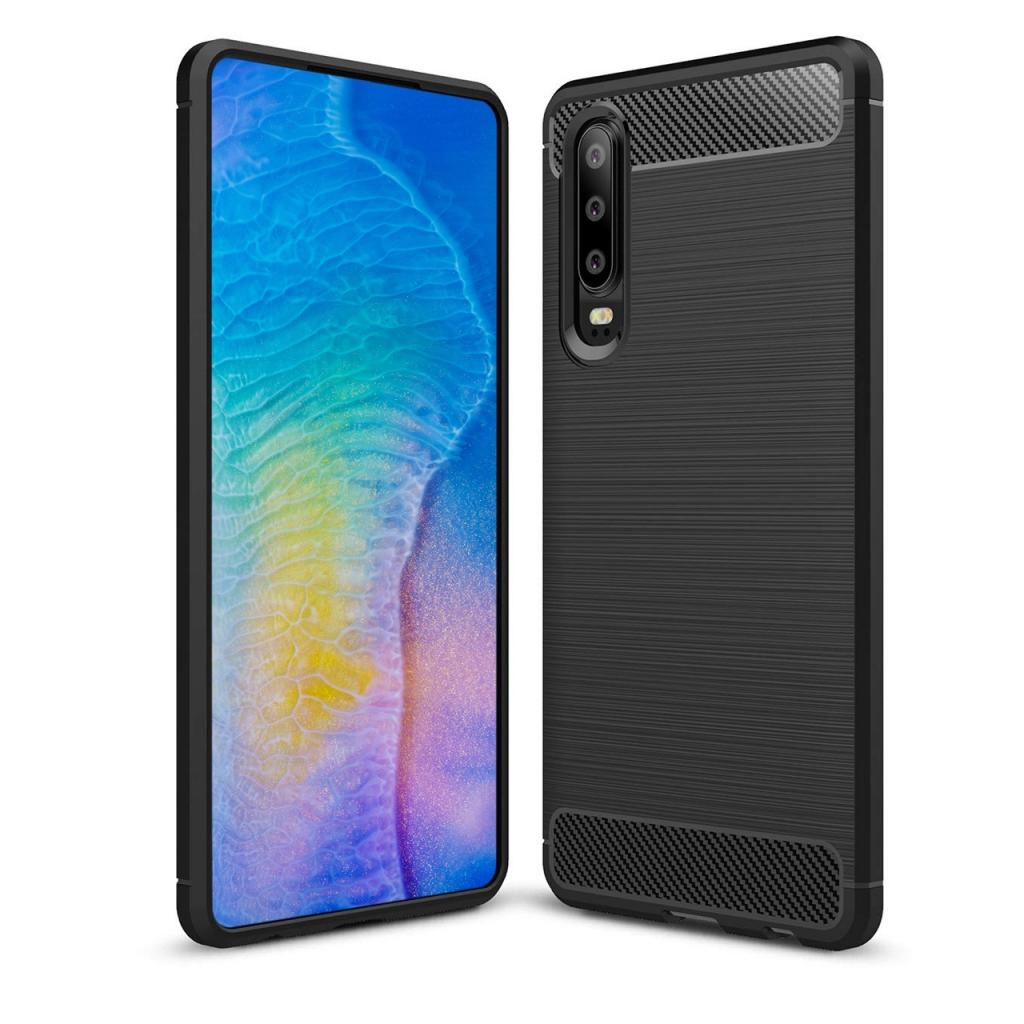 Чохол до мобільного телефона Laudtec для Huawei P30 Carbon Fiber (Black) (LT-P30B)