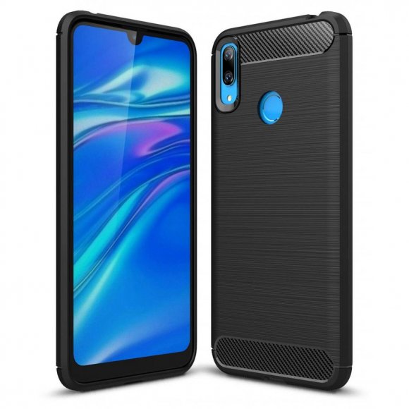 Чохол до мобільного телефона Laudtec для Huawei Y7 2019 Carbon Fiber (Black) (LT-HY72019B)