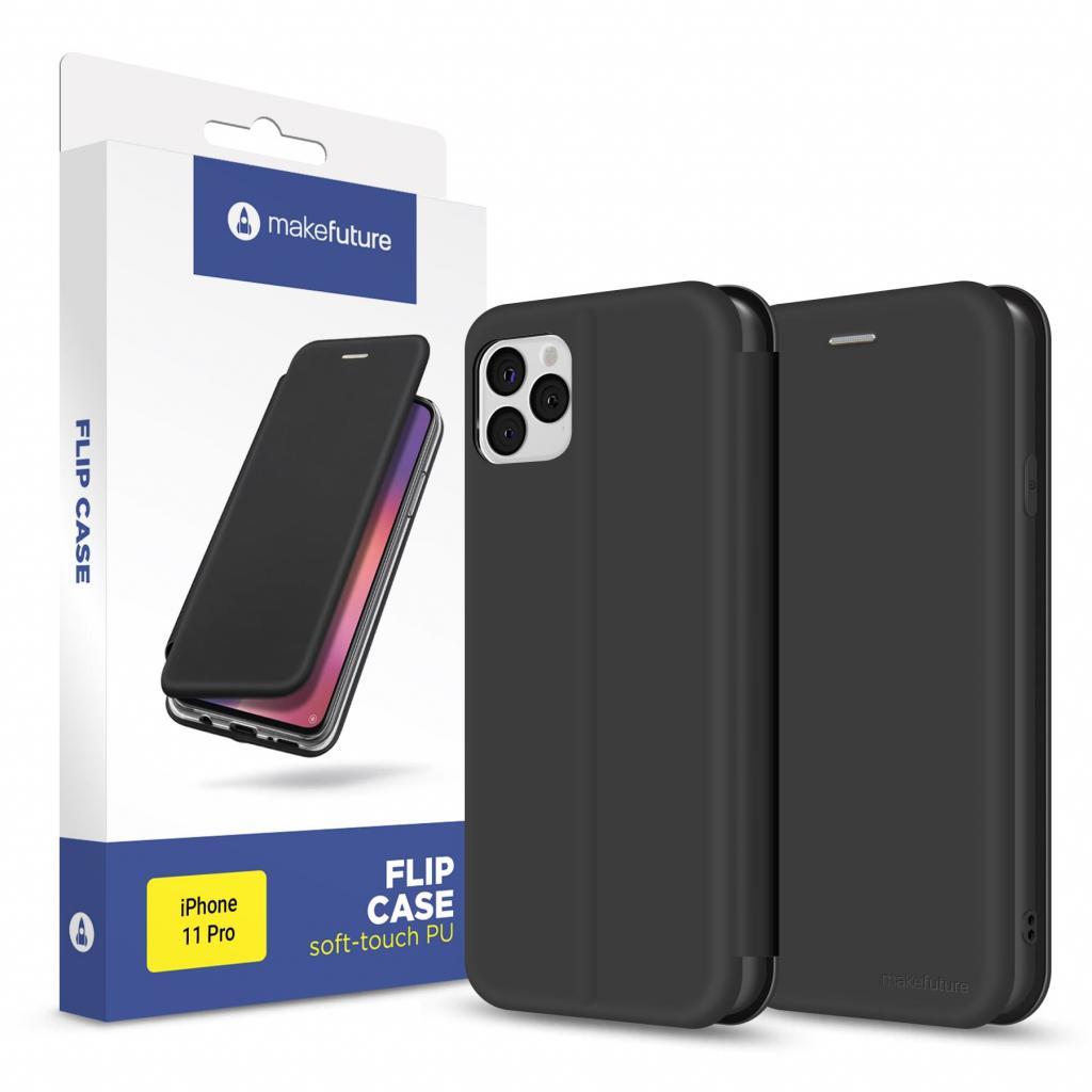 Чохол до мобільного телефона MakeFuture Flip Case (Soft-Touch PU) Apple iPhone 11 Pro Black (MCP-AI11PBK)