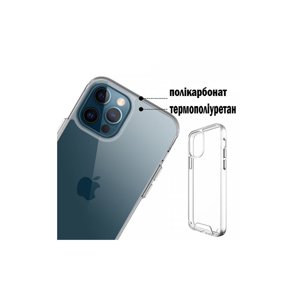 Чохол до мобільного телефона BeCover Space Case Apple iPhone 12 / 12 Pro Transparancy (707793)