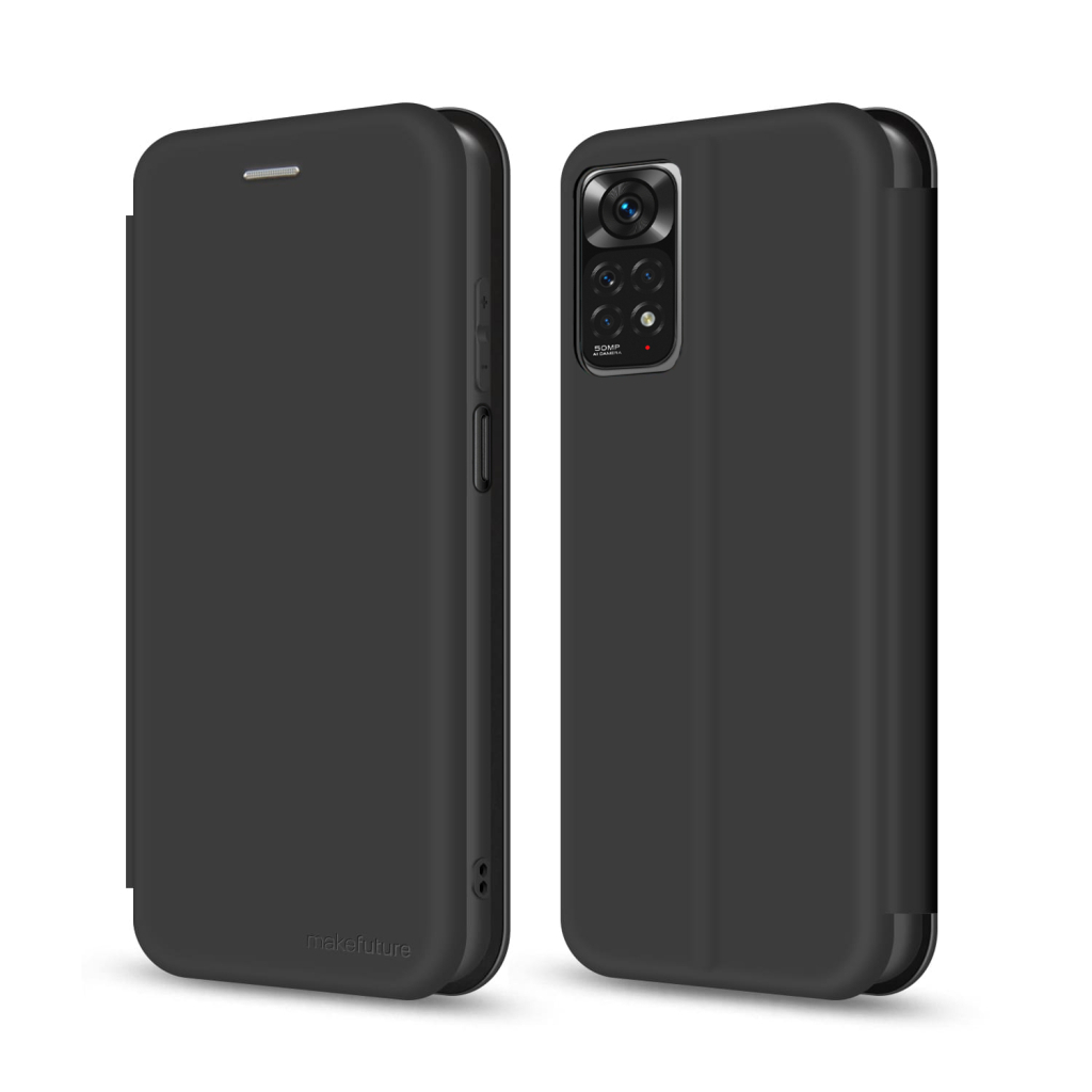 Чохол до мобільного телефона MakeFuture Xiaomi Redmi Note 11 Pro Flip (Soft-Touch PU) Black (MCP-XRN11PBK)