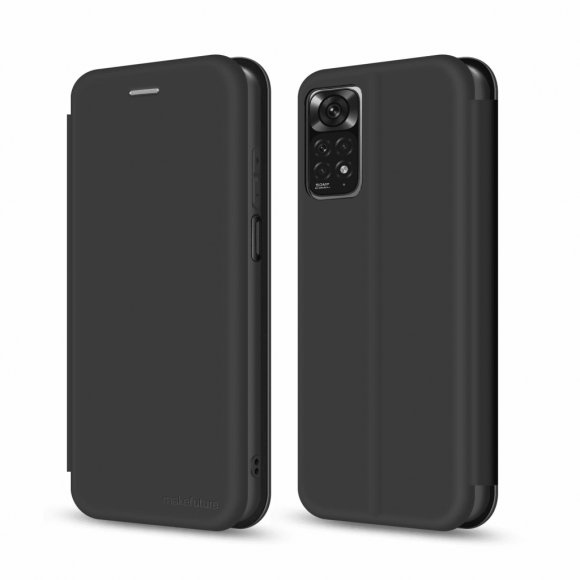 Чохол до мобільного телефона MakeFuture Xiaomi Redmi Note 11 Flip (Soft-Touch PU) Black (MCP-XRN11BK)