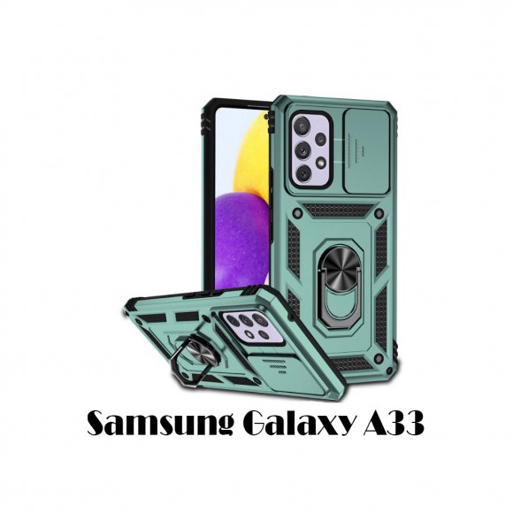 Чохол до мобільного телефона BeCover Military Samsung Galaxy A33 SM-A336 Dark Green (707386)