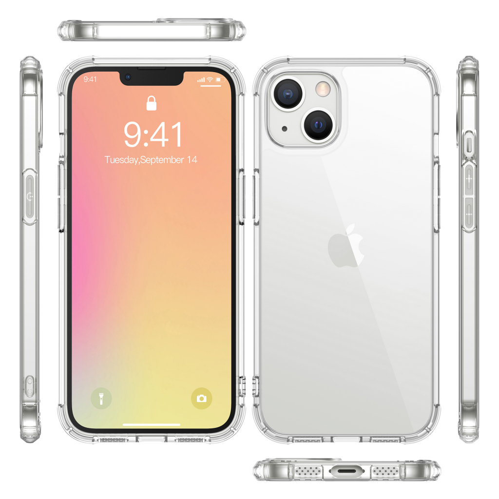 Чохол до мобільного телефона BeCover Anti-Shock Apple iPhone 13 Clear (706951)