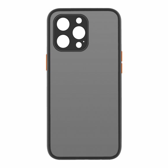 Чохол до мобільного телефона MakeFuture Apple iPhone 13 Pro Max Frame (Matte PC+TPU) Black (MCMF-AI13PMBK)