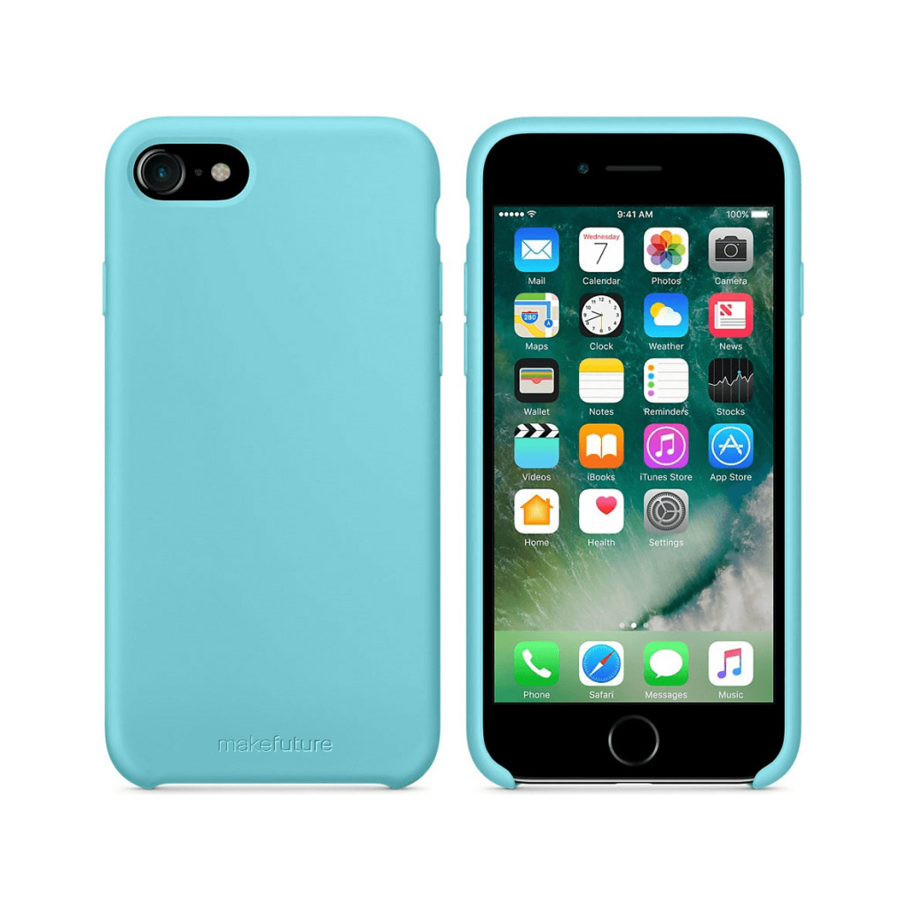 Чохол до мобільного телефона MakeFuture Apple iPhone 7/8 Silicone Light Blue (MCS-AI7/8LB)