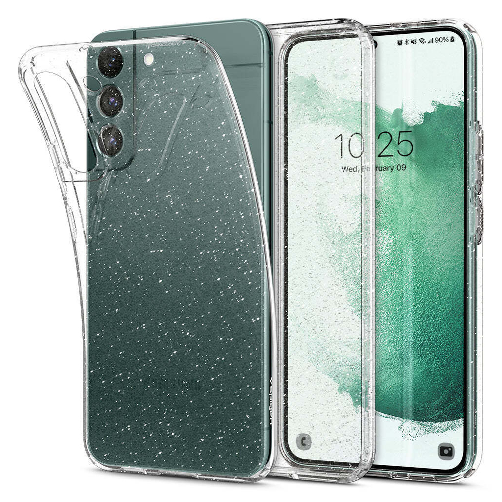 Чохол до мобільного телефона Spigen Samsung Galaxy S22 Liquid Crystal Glitter, Crystal Quartz (ACS03985)