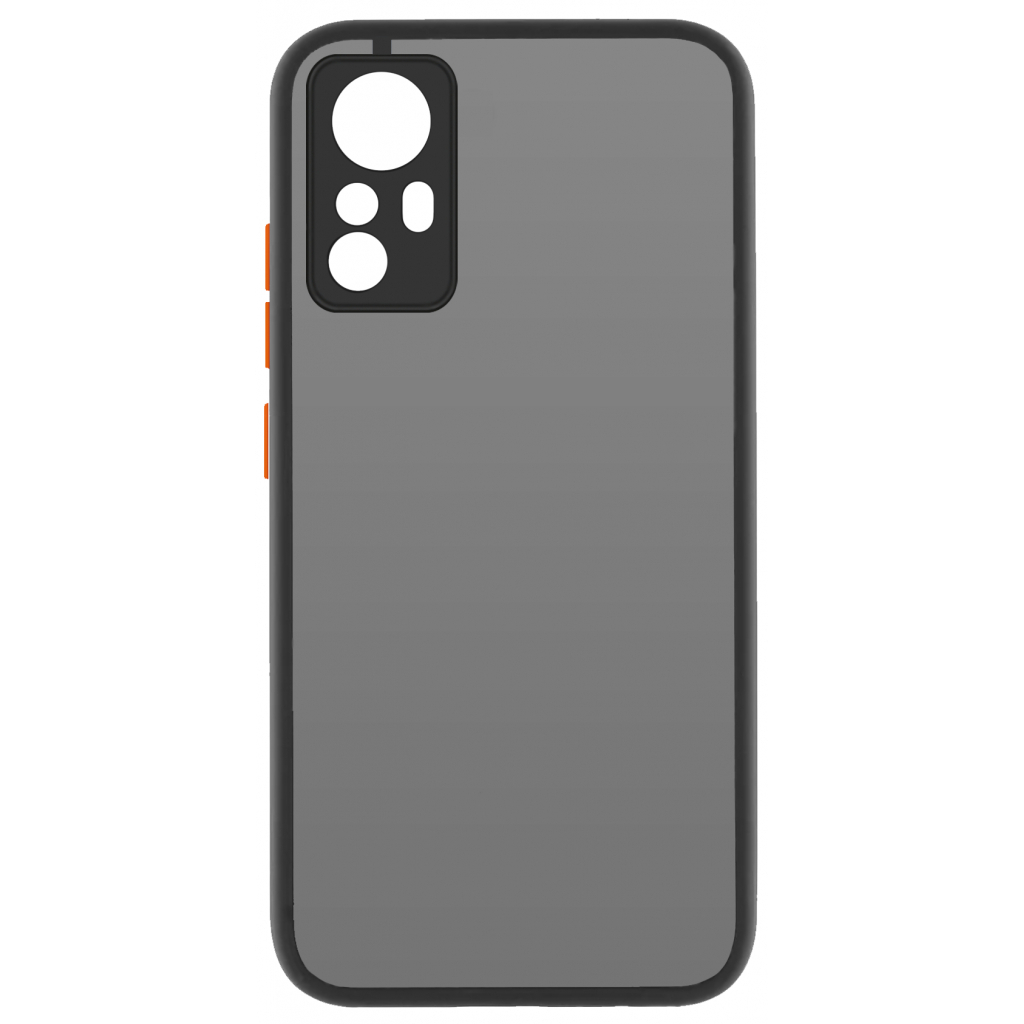 Чохол до мобільного телефона MakeFuture Xiaomi 12/12X Frame (Matte PC+TPU) Black (MCMF-X12/12XBK)