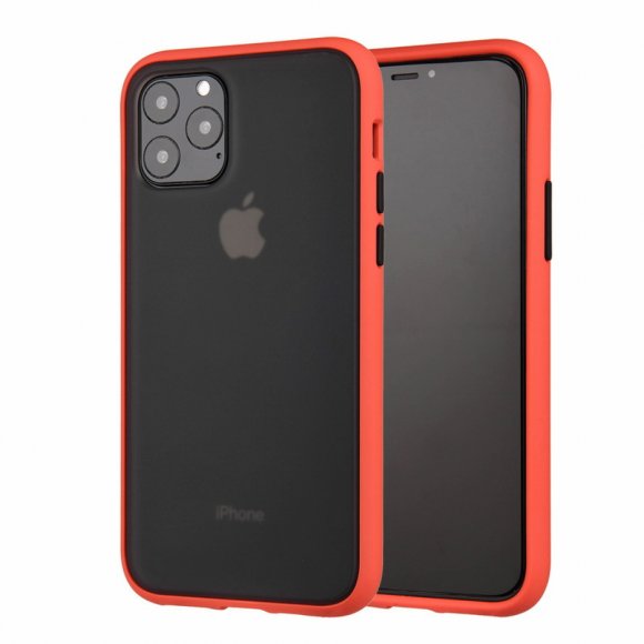 Чохол до мобільного телефона MakeFuture Apple iPhone 11 Pro Max Frame (Matte PC+TPU) Red (MCMF-AI11PMRD)