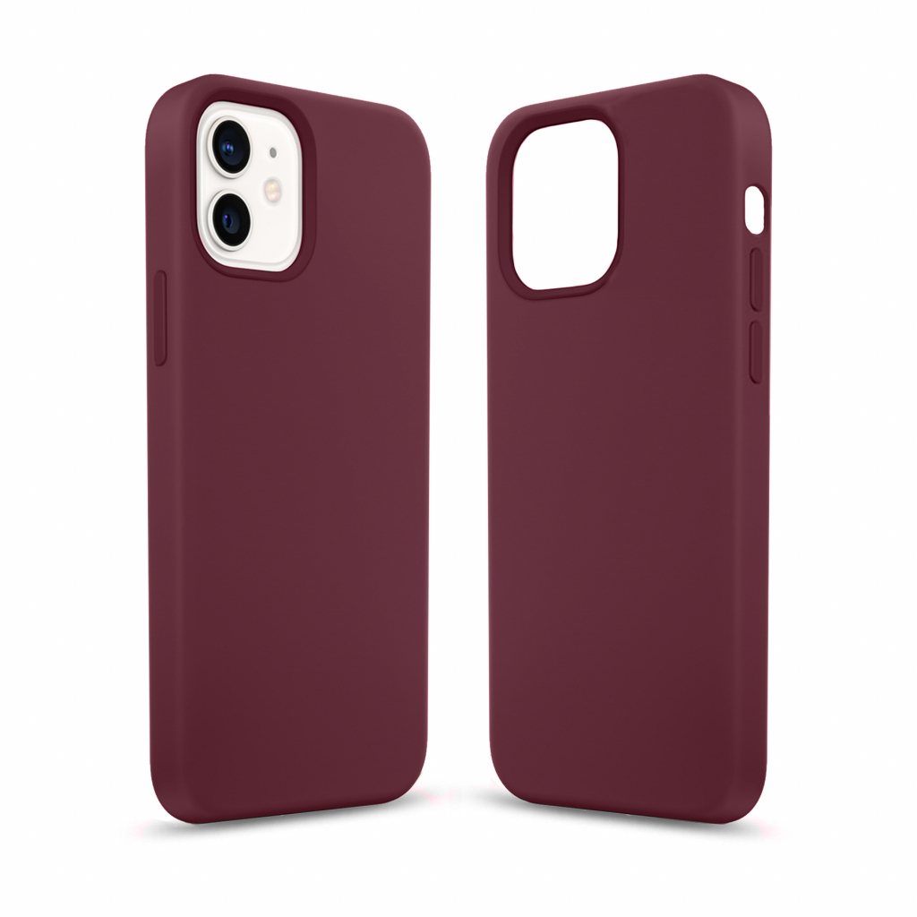 Чохол до мобільного телефона MakeFuture Apple iPhone 12/12 Pro Premium Silicone Plum (MCLP-AI12/12PPL)